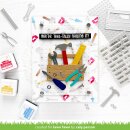 Lawn Fawn, clear stamp, henrys build-a-sentiment: tools