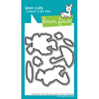 Lawn Fawn, lawn cuts/ Stanzschablone, silly goose, rain or shine!