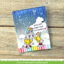 Lawn Fawn, clear stamp, rainbow sentiments