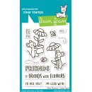 Lawn Fawn, clear stamp, mice flowers