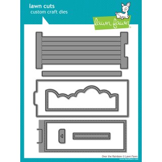Lawn Fawn, lawn cuts/ Stanzschablone, over the rainbow