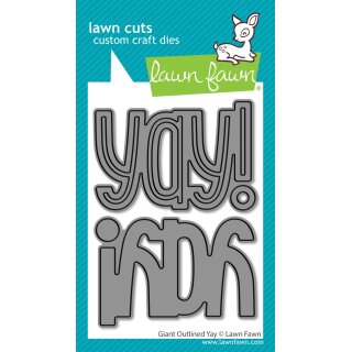 Lawn Fawn, lawn cuts/ Stanzschablone, giant outlined yay