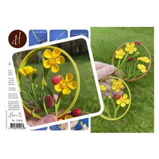 Hanne Olesen, Quilling Anleitung - Butterblumen