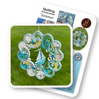 Hanne Olesen, Quilling Ideenseite Rahmen für den Sommer