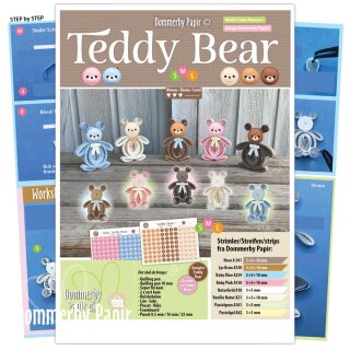 Dommerby Papir, Quilling Anleitung - Teddy Bear