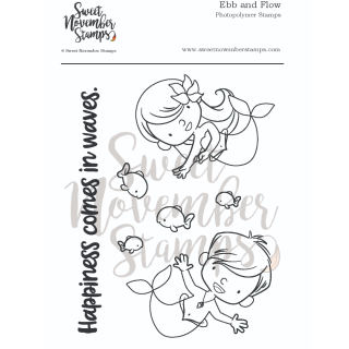 Sweet November Stamps, clear stamp, Ebb and Flow