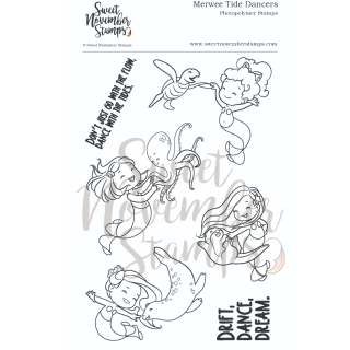 Sweet November Stamps, clear stamp, Merwee Tide Dancers