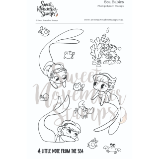 Sweet November Stamps, clear stamp, Sea Babies