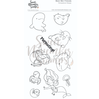 Sweet November Stamps, clear stamp, More Mer Friends