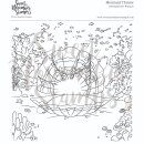 Sweet November Stamps, clear stamp, Mermaid Throne