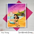 Sweet November Stamps, A2 Card Fronts - Tidewater Backdrops (10,5x13,5cm)