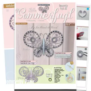 Dommerby Papir, Quilling Anleitung - kleiner Schmetterling von Marina Fassing