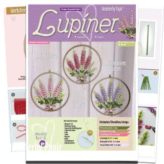 Dommerby Papir, Quilling Anleitung - Lupinen
