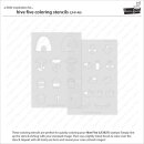 Lawn Fawn, coloring stencils, hive five