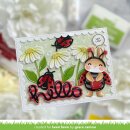 Lawn Fawn, lawn cuts/ Stanzschablone, scripty hello outline add-on