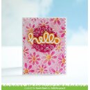 Lawn Fawn, lawn cuts/ Stanzschablone, scripty hello outline add-on