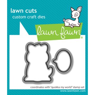 Lawn Fawn, lawn cuts/ Stanzschablone, quokka my world
