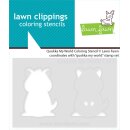 Lawn Fawn, coloring stencils, quokka my world