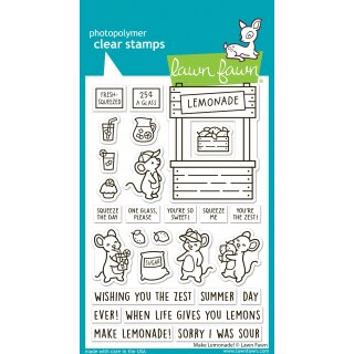 Lawn Fawn, clear stamp, make lemonade!