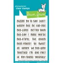 Lawn Fawn, clear stamp, henrys build-a-sentiment: honey bee