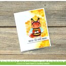 Lawn Fawn, clear stamp, henrys build-a-sentiment: honey bee