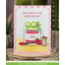 Lawn Fawn, clear stamp, jam and honey