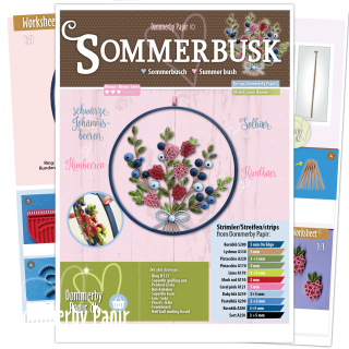 Dommerby Papir, Quilling Anleitung - Sommerkranz mit...