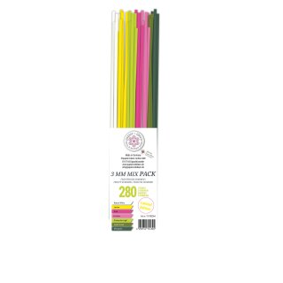 papier + ideen, Quilling Papierstreifen MIX Fruchtiger...