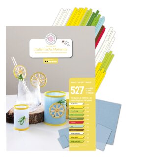 papier + ideen, Quilling KIT, Italienische Momente (Zitrone)