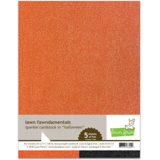 Lawn Fawn, sparkle cardstock - halloween pack, Block 5...
