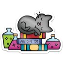 Lawn Fawn, vinyl sticker, hocus purr-cus!