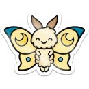 Lawn Fawn, vinyl sticker, moth
