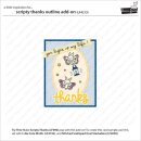 Lawn Fawn, lawn cuts/ Stanzschablone, scripty thanks outline add-on