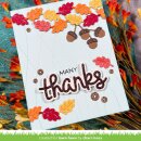Lawn Fawn, lawn cuts/ Stanzschablone, scripty thanks outline add-on