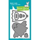 Lawn Fawn, lawn cuts/ Stanzschablone, happy ghost tag