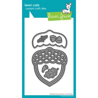 Lawn Fawn, lawn cuts/ Stanzschablone, stitched acorn frame