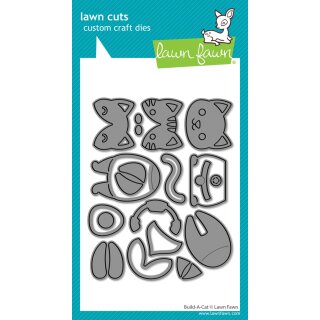 Lawn Fawn, lawn cuts/ Stanzschablone, build-a-cat