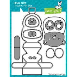 Lawn Fawn, lawn cuts/ Stanzschablone, big hugs pop-up
