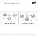 Lawn Fawn, clear stamp, i like cute moths add-on