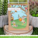 Lawn Fawn, clear stamp, fall mice