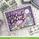 Lawn Fawn, clear stamp, all the witch hats