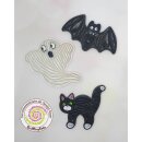 Quilling Tool, Halloween 3er Set (Katze, Geist, Fledermaus)
