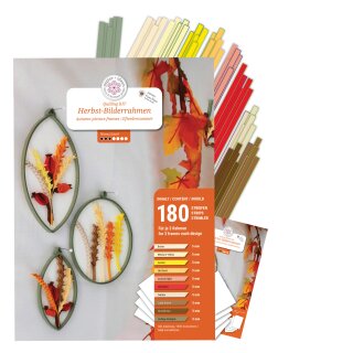 papier + ideen, Quilling KIT, Herbst Bilderrahmen