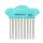 Quilling Comb / Quilling Kamm (hellblau)