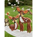 Hanne Olesen, Quilling Ideenseite Winterlandschaft mit Reh