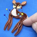 Hanne Olesen, Quilling Ideenseite Winterlandschaft mit Reh