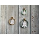 Dommerby Papir, Quilling Anleitung - Weihnachtskugel Mini Rings