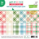 Lawn Fawn, let it shine holiday plaids petite paper pack...