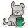 Lawn Fawn, vinyl sticker, pup of tea