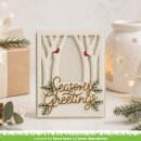 Lawn Fawn, lawn cuts/ Stanzschablone, pinecone and leaves border